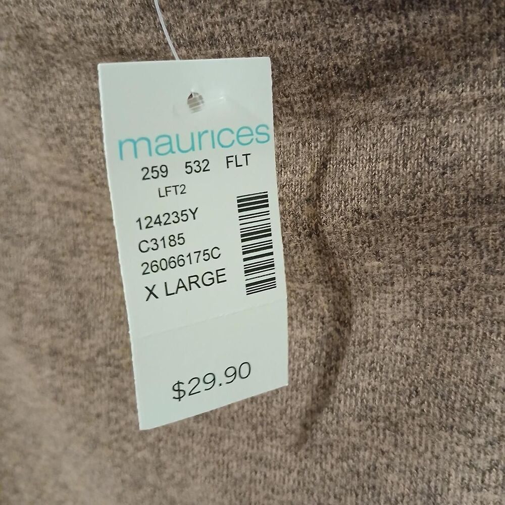 NWT Maurices Women's Burgundy Soft Pullover Sweater XL - Picture 4 of 5